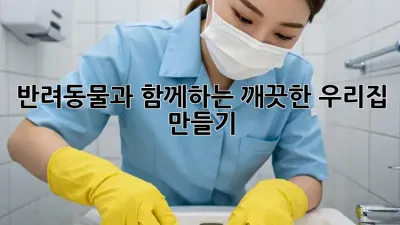 반려동물과 함께하는 깨끗한 우리집 만들기