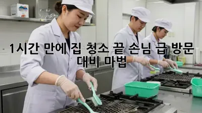 1시간 만에 집 청소 끝! 손님 급 방문 대비 마법🧹✨